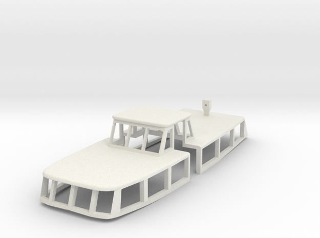 Superstructure 9cm Version for Life Boat V07 in White Natural Versatile Plastic