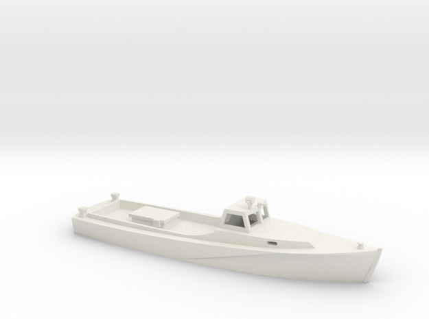 1/87 Scale Chesapeake Bay Deadrise Workboat 3 in White Natural Versatile Plastic