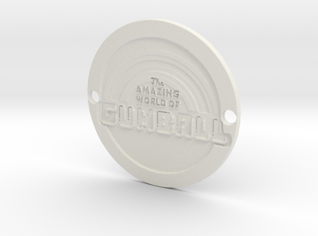 The Amazing World of Gumball Custom Sideplate 1 in White Natural Versatile Plastic