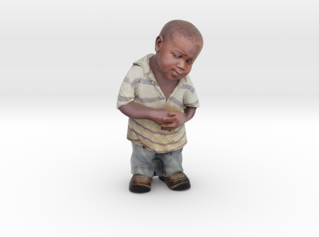 Skeptical African Child full figure