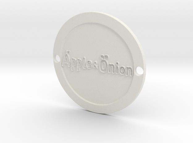 Apple & Onion Sideplate in White Natural Versatile Plastic