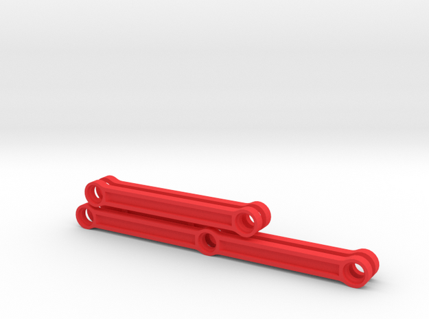 Rods for Lego BR10 steam locomotive in Red Processed Versatile Plastic