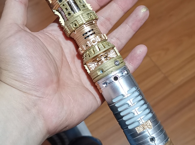 Part8 inner reactor in Polished Brass