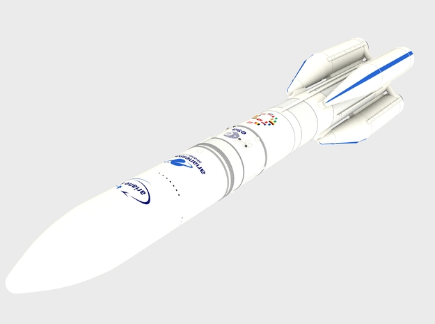 150mm - Ariane 6 Rocket in Natural Full Color Sandstone