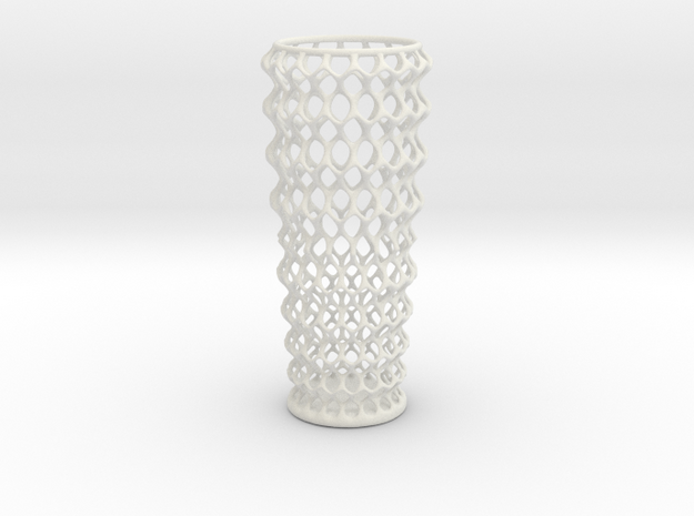 Vase 1219 in White Natural Versatile Plastic
