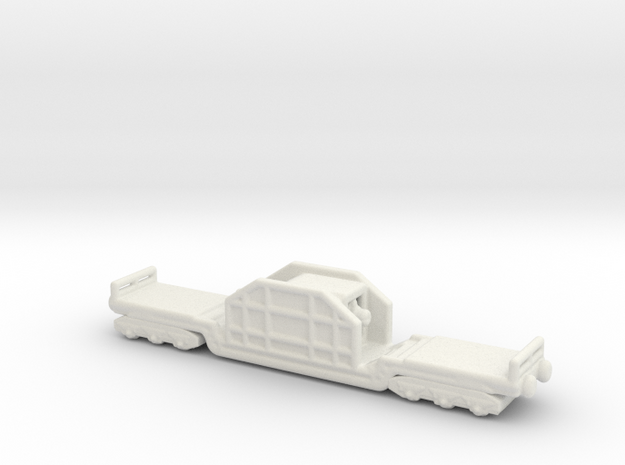 15cm Kanone Eisenbahnlafette  1/160 turret in White Natural Versatile Plastic
