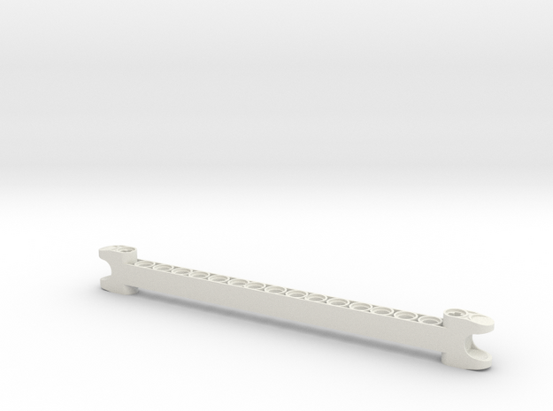 super long 2008 and 2009 Upper Limb Piece in White Natural Versatile Plastic