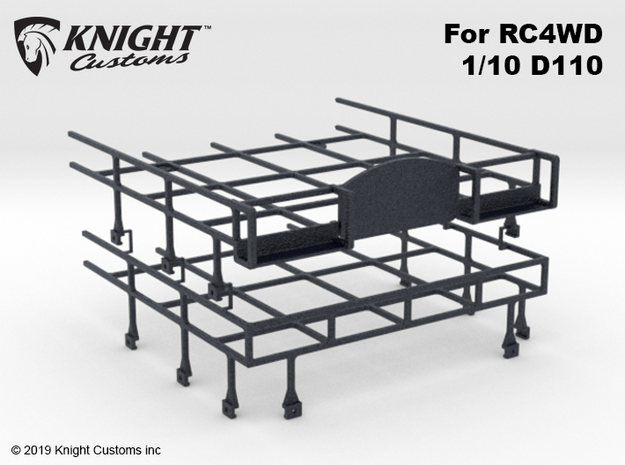 CA10005 Camel D110 Roof Rack in Black Natural Versatile Plastic