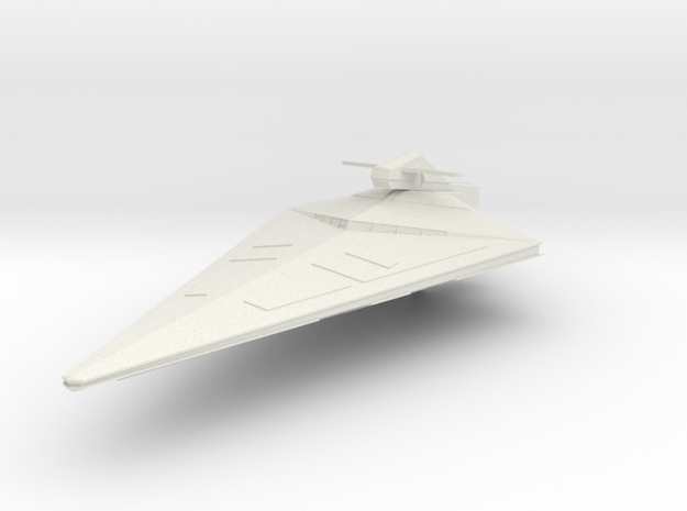 2700 Imperial-II class frigate Star Wars in White Natural Versatile Plastic