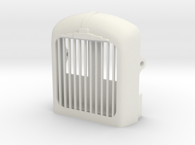 Radiator-fixed-shutter-B61-1to16 in White Natural Versatile Plastic