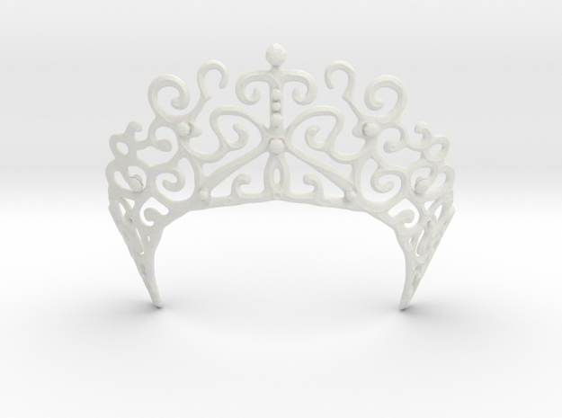 Romantic Crown in White Natural Versatile Plastic