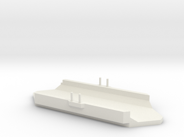 1/1800 Scale 1902 Bermuda Floating Dock in White Natural Versatile Plastic