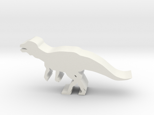 Dinosaur Island Meeple - Albertadromeus in White Natural Versatile Plastic