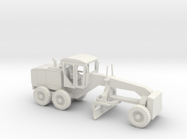 1/87 Scale 120M MG Motor Grader United States Army in White Natural Versatile Plastic