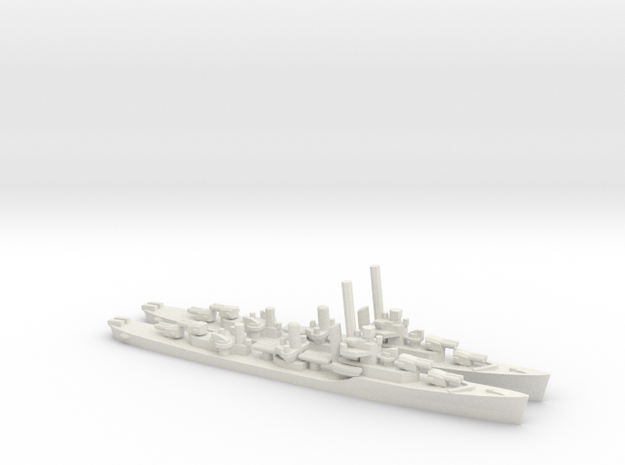 US Porter-Class Destroyer (x2) in White Natural Versatile Plastic