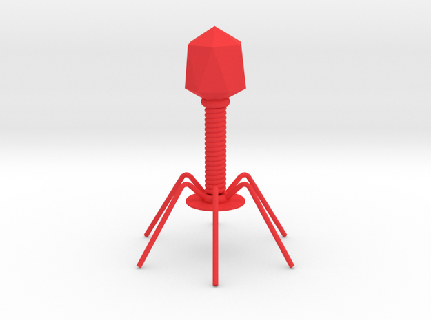 bacteriophage in Red Processed Versatile Plastic
