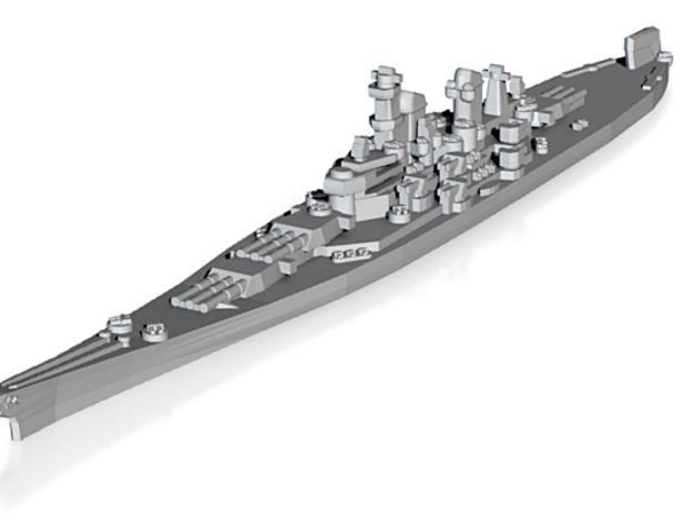 Iowa class battleship 1/3000 in Tan Fine Detail Plastic