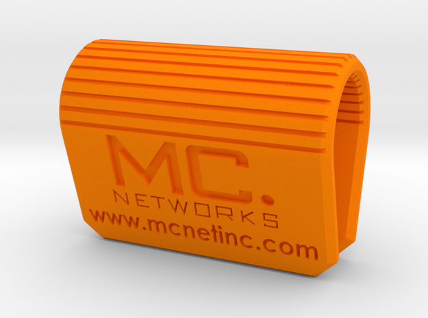 MC-Networks Logo Corporate Webcam Security Cover in Orange Processed Versatile Plastic