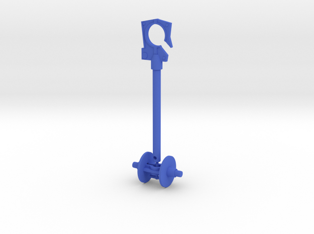 Microtron Hook and Wheel in Blue Processed Versatile Plastic: Large