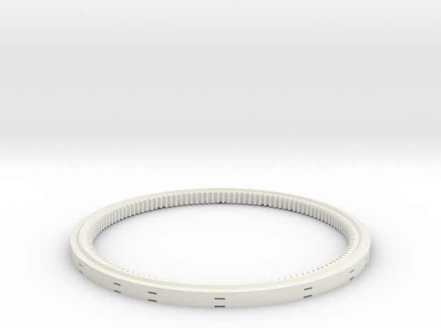 Turntable support 17studs diameter in White Natural Versatile Plastic