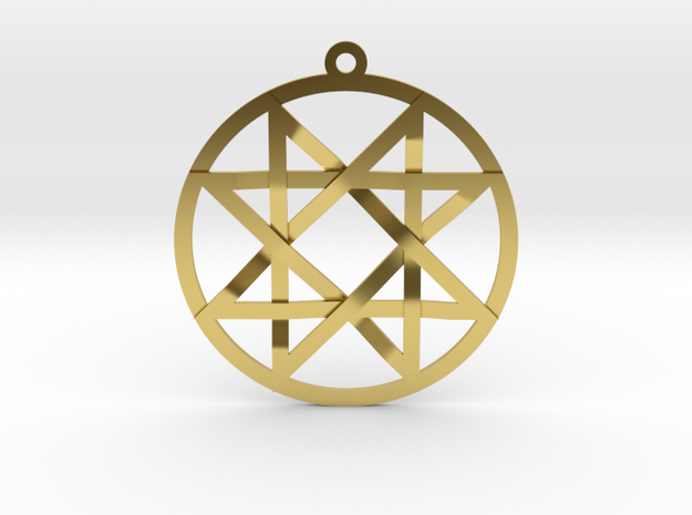 The Signet of Melchizedek  in Polished Brass