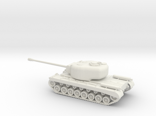 1/87 Scale T29 Heavy Tank in White Natural Versatile Plastic