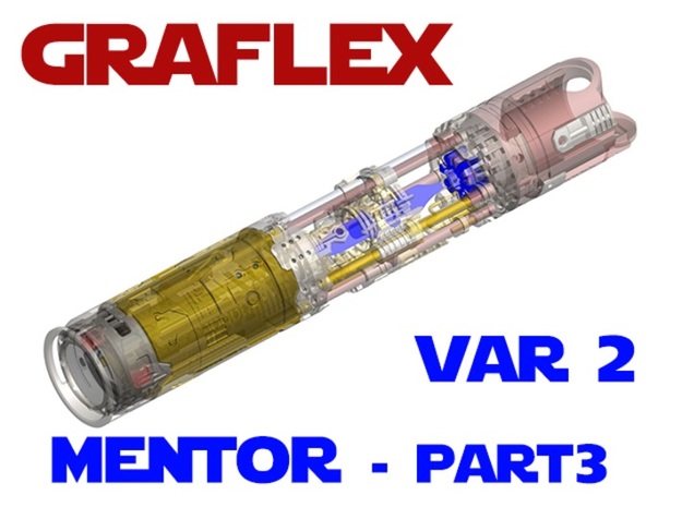Graflex Mentor - Var2 Part03 - Arc Reactor 2 in Clear Ultra Fine Detail Plastic