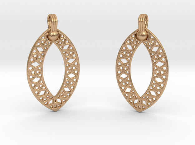 Earrings in Natural Bronze