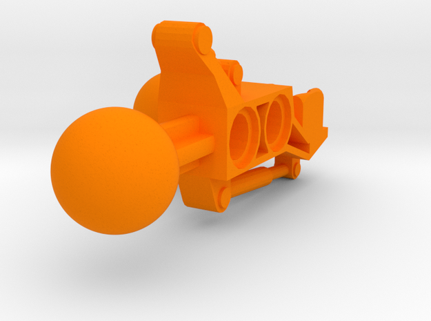Articulated Mata Arm 1 in Orange Processed Versatile Plastic
