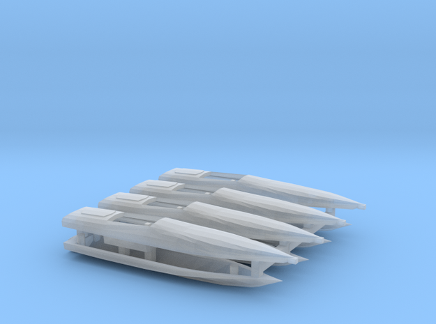 1:350 Cigarette Boats, full hull version in Tan Fine Detail Plastic