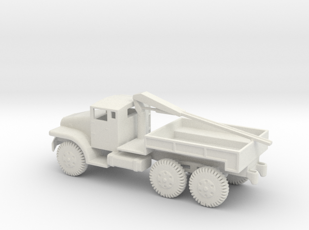 1/87 Scale M135 Truck with Crane in White Natural Versatile Plastic