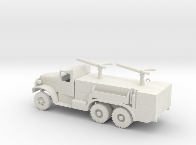 1/72 Scale White Airfield Fire Truck in White Natural Versatile Plastic