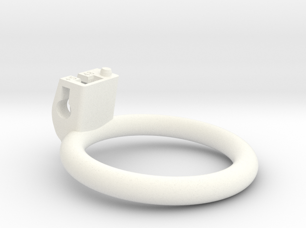 Cherry Keeper Ring - 48mm Flat +5° in White Processed Versatile Plastic