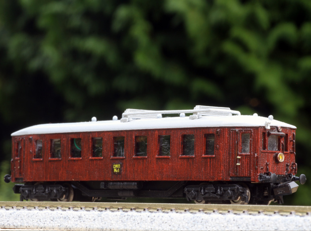 N scale Scandia Railmotor, DSB MBF, OMB MH 1 and m