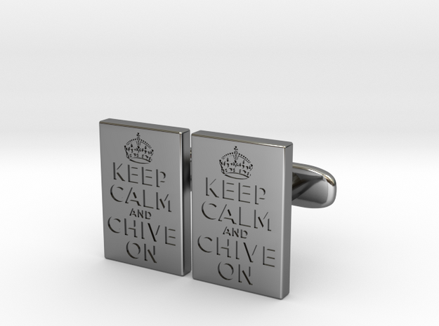 KCCO Cufflink Pairs in Fine Detail Polished Silver