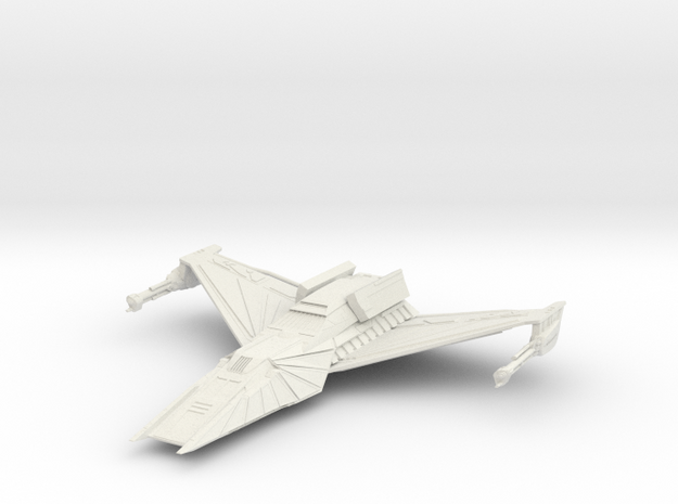 Klingon Interceptor Class AttackWing II 3.61" in White Natural Versatile Plastic