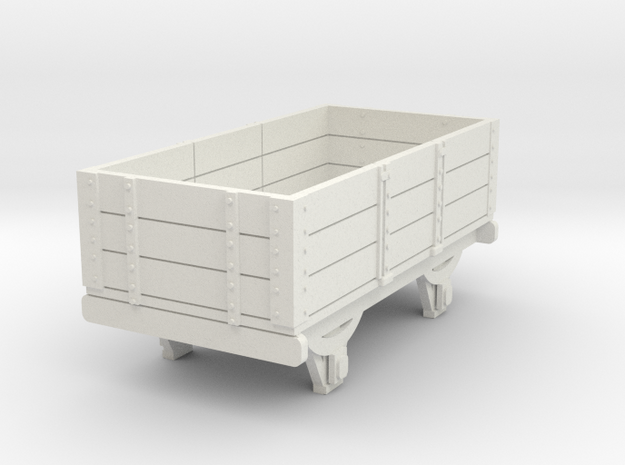 0-re-87-eskdale-3-plank-wagon in White Natural Versatile Plastic