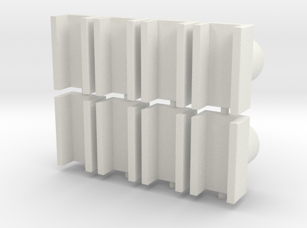 pylon_cap_35_x8 in White Natural Versatile Plastic
