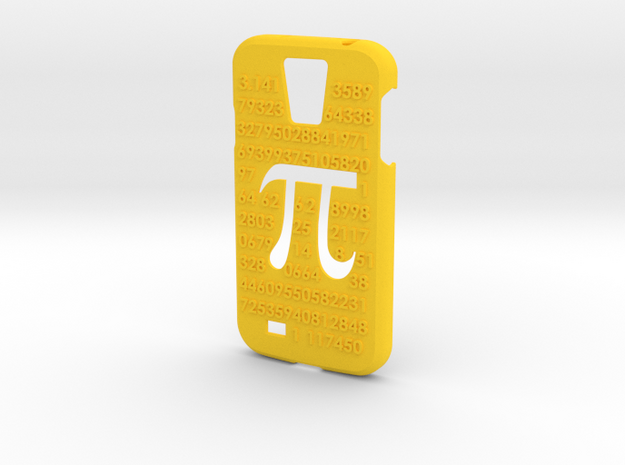 Galaxy S4 case - π 3,14 in Yellow Processed Versatile Plastic
