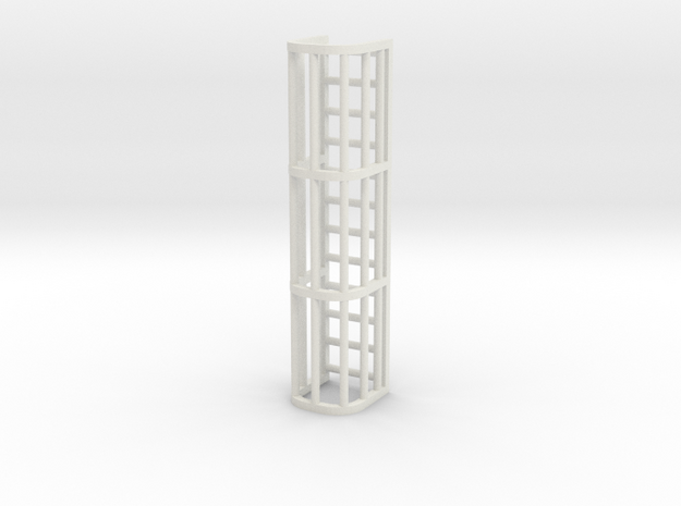 Ladder Cage 3-Section in White Natural Versatile Plastic