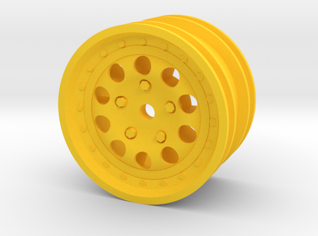 959-rim-for M-chassis in Yellow Processed Versatile Plastic