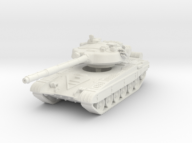 T-72 M1 1/100 in White Natural Versatile Plastic