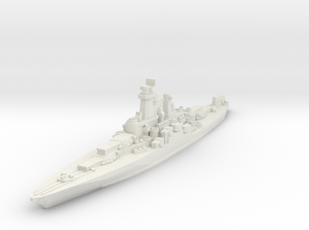 USS Tennessee 1945 1/1800 in White Natural Versatile Plastic