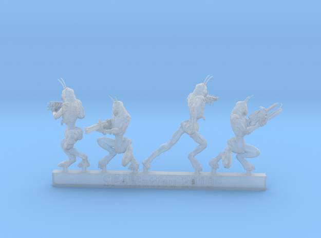Prawn Aliens' with Assorted Weapons - Sprue B in Smooth Fine Detail Plastic