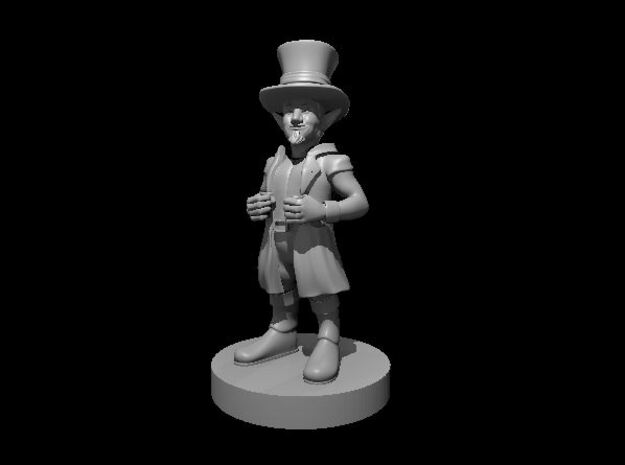Gnome Merchant with Big Hat in Tan Fine Detail Plastic