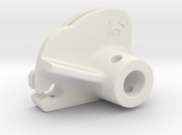Lambretta LI/SX prog. gasroll for 30mm carb in White Natural Versatile Plastic