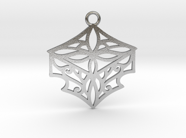 Adalina pendant metal in Natural Silver: Medium