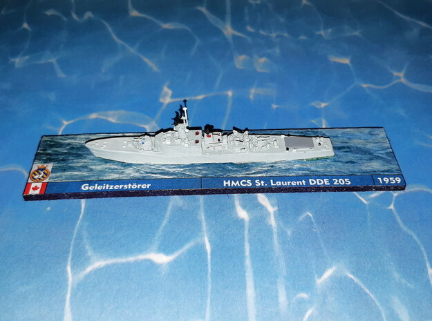 HMCS DDE 205 St.Laurent 1/1250 in Clear Ultra Fine Detail Plastic