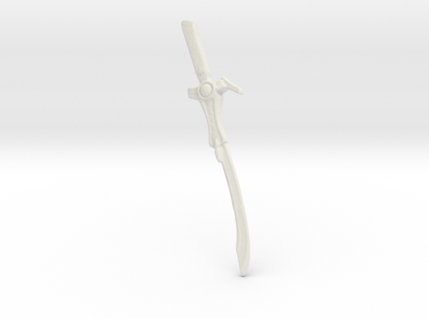 DinoThunder Sword Female Figure - Legacy in White Natural Versatile Plastic