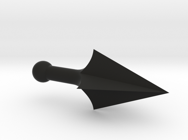 Spear4 in Black Natural Versatile Plastic: Medium